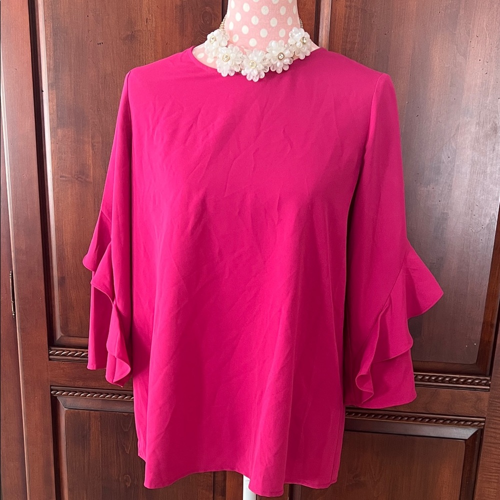 Alfani Bell Sleeve Blouse Size M - Picture 2 of 11